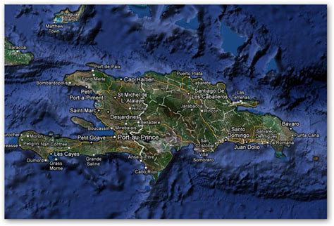 haiti map google
